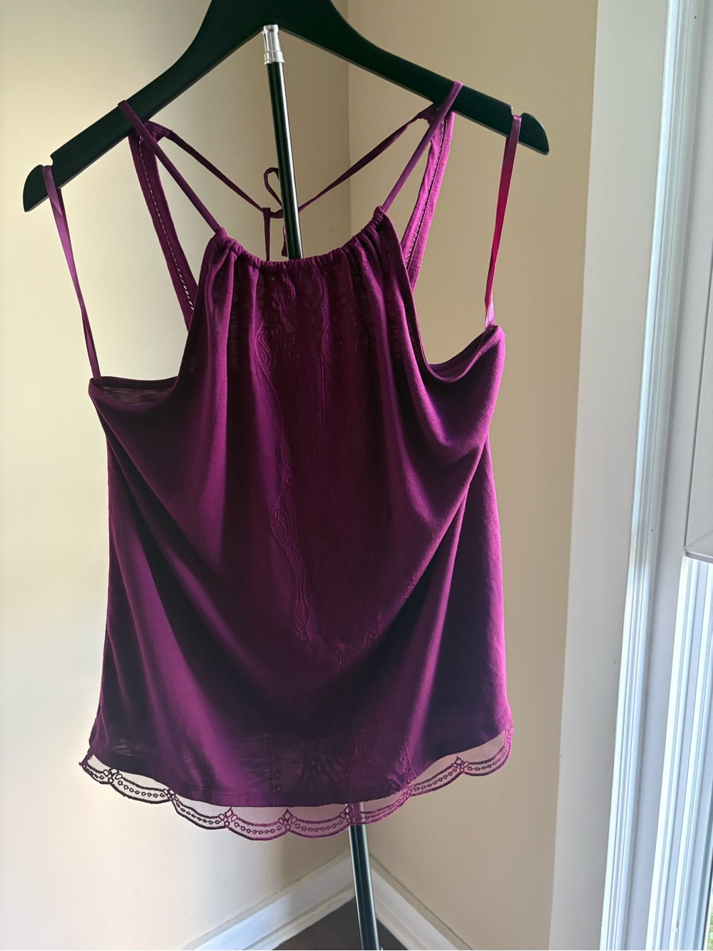 Women's Scrappy Camisole Tank Top - Plum
